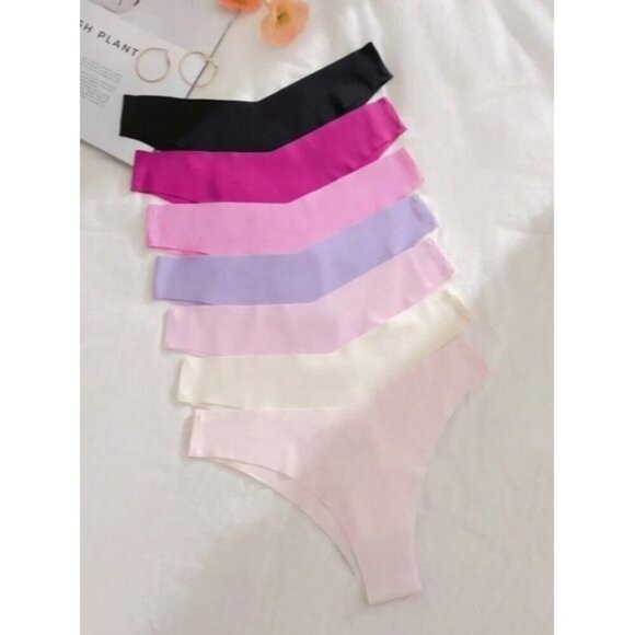 Pack 7pcs Multi-Colored Adhesive Bikini Sexy Triangle Lingerie - Picture 4 of 4